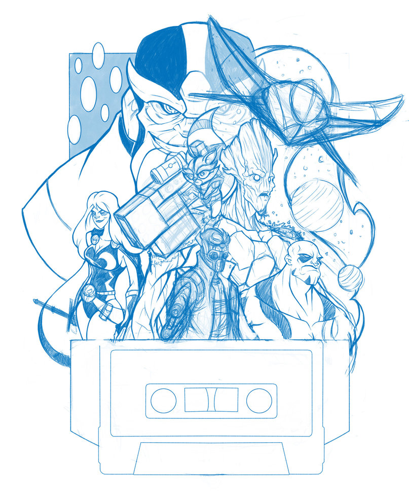 807x990 Wip Guardians Of The Galaxy Rough Sketch By Phil Crash Murphy On - Guardians Of The Galaxy Sketch