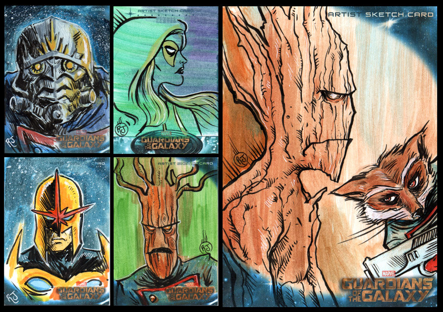 900x635 Guardians Of The Galaxy Sketch Cards The Art Of Robert Jimenez - Guardians Of The Galaxy Sketch