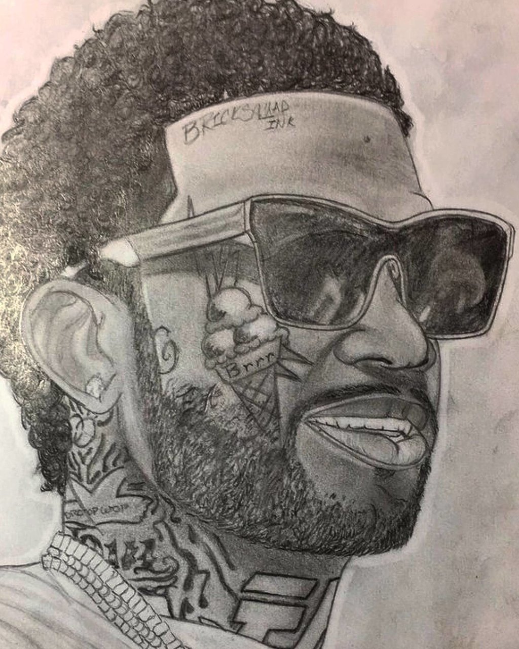 1024x1280 Gucci Mane By Connerclark17 - Gucci Mane Sketch