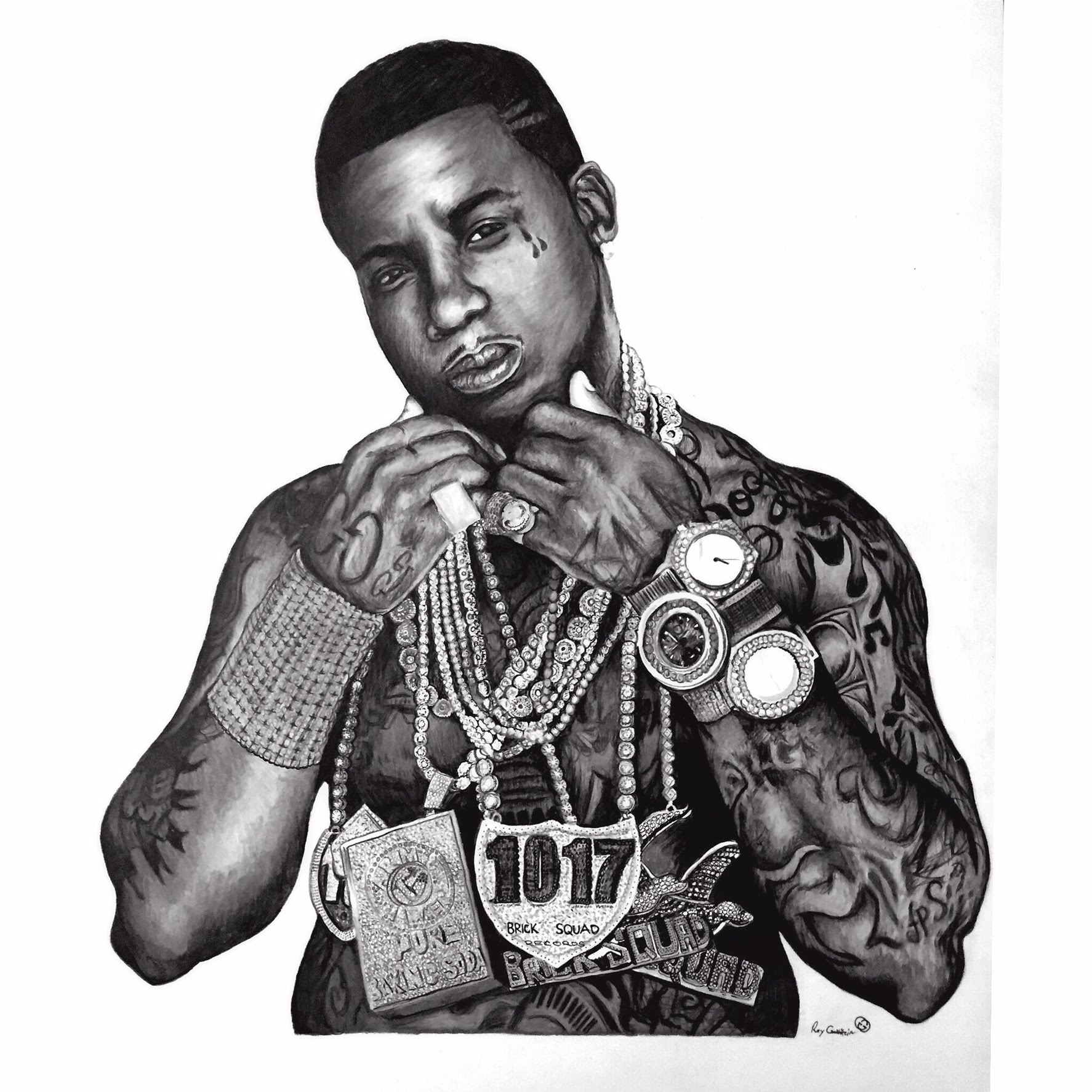 1774x1774 Gucci Mane Colored Pencil Speed Drawing - Gucci Mane Sketch