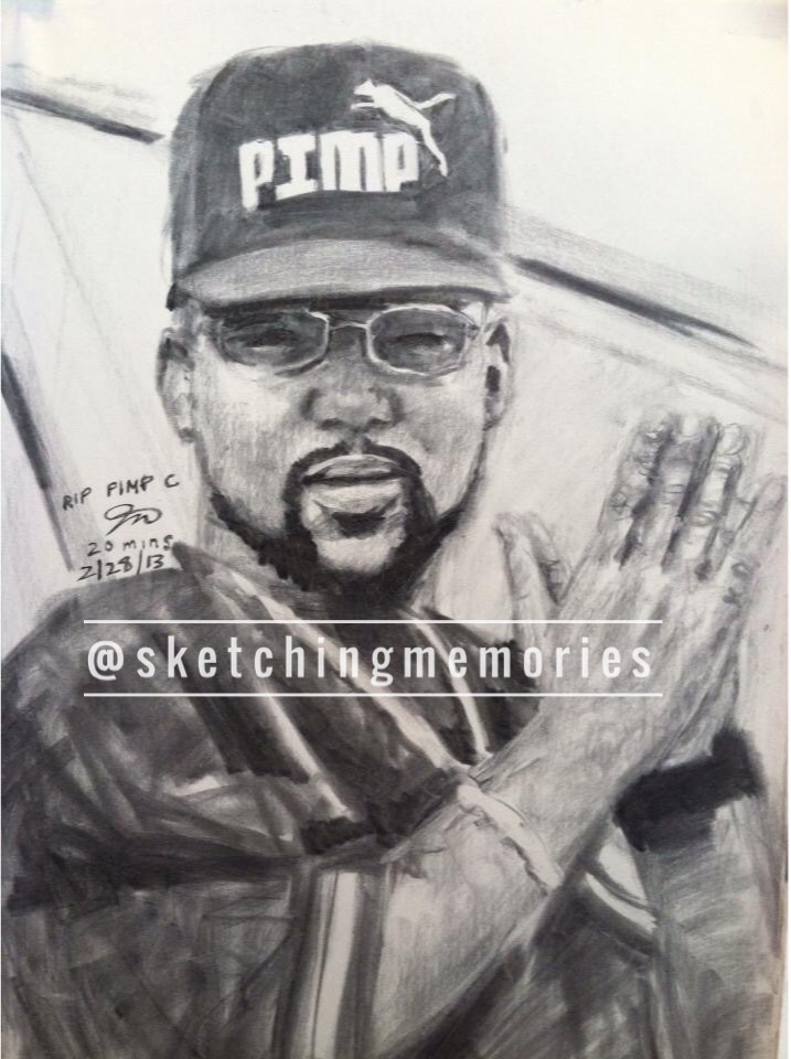 717x960 Music Sketching Memories - Gucci Mane Sketch