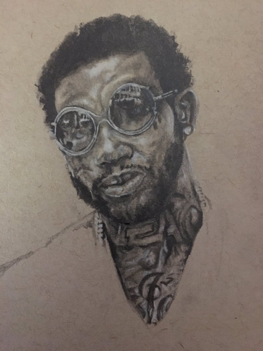 900x1200 Ddt On Twitter Drawing @gucci1017 And Final Will Be Posted On My - Gucci Mane Sketch