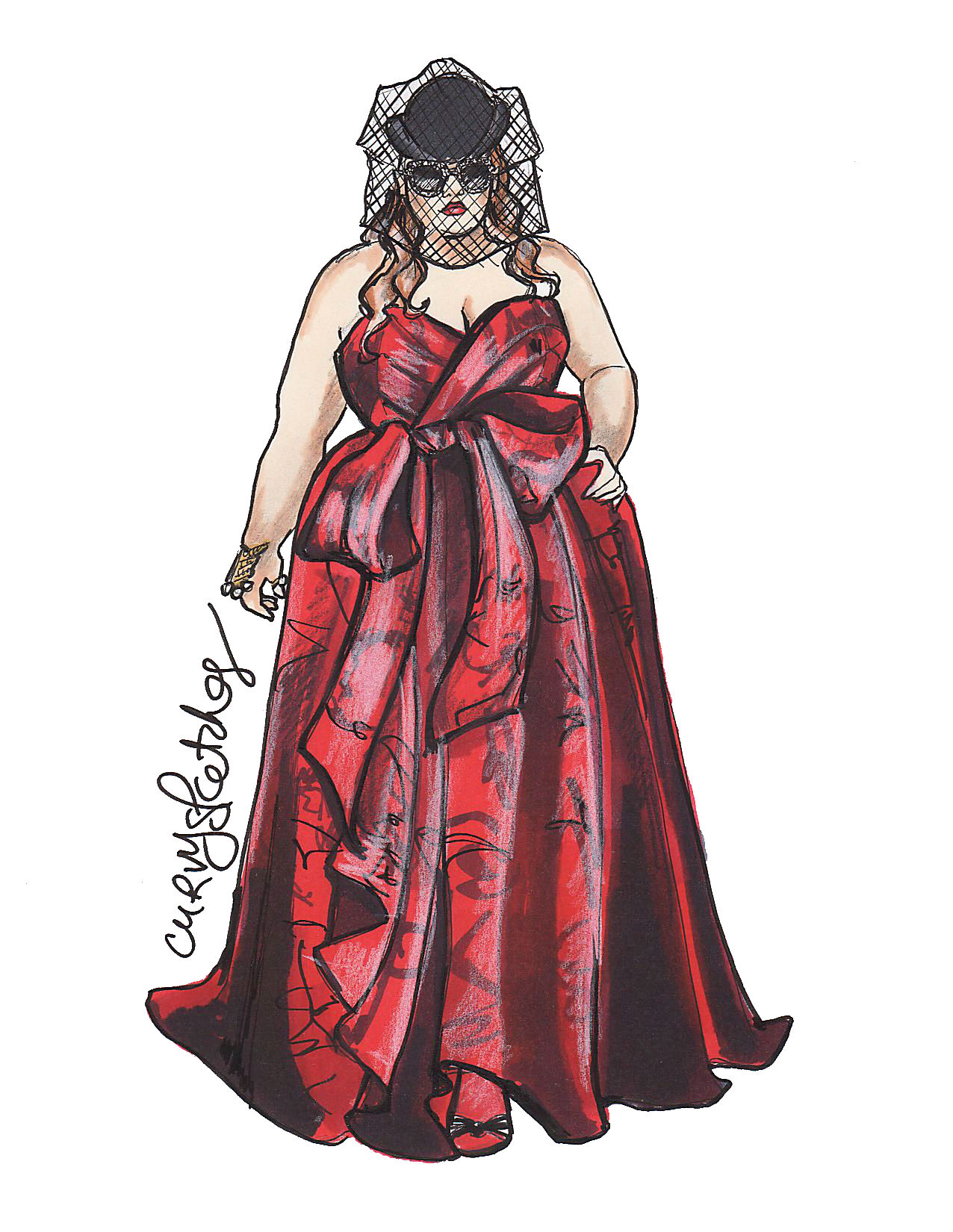 1276x1650 Plus Size Sketches Gucci Fall 2016 Plus Size Runway Curvy - Gucci Sketches