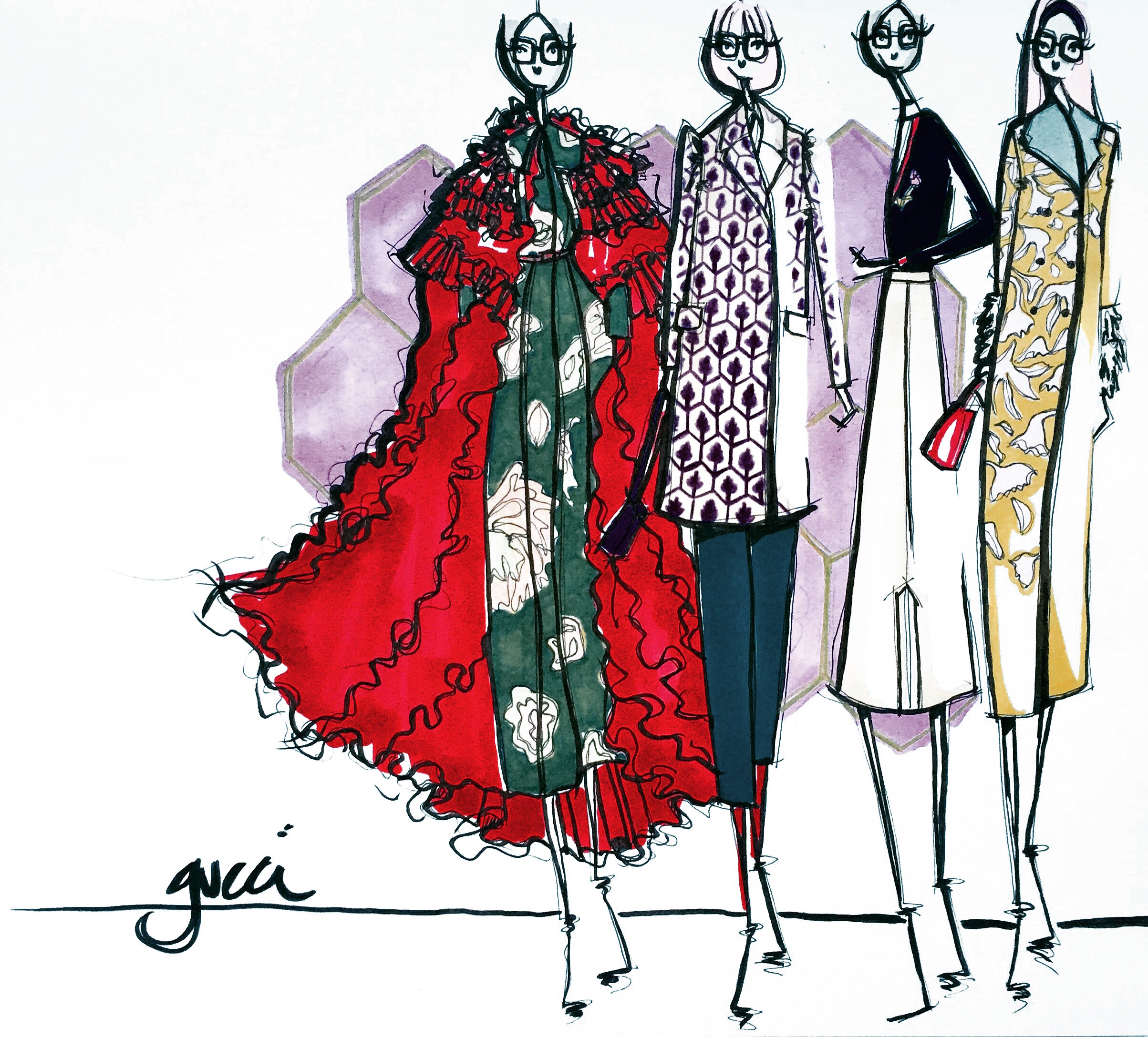 Gucci Sketches at PaintingValley.com | Explore collection of Gucci Sketches