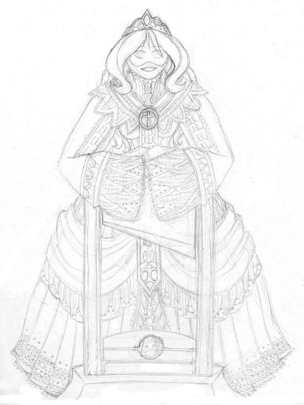 600x800 Madame Guillotine Sketch By Pellimore - Guillotine Sketch