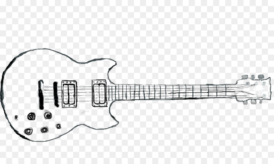 900x540 Electric Guitar Musical Instruments Drawing Sketch - Guitar Sketch