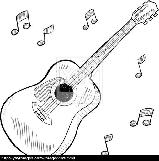 Guitar Sketch Images