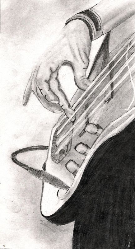 434x800 Guitar Guy Sketch Art Sketches, Drawings And Art - Guitar Sketch Images