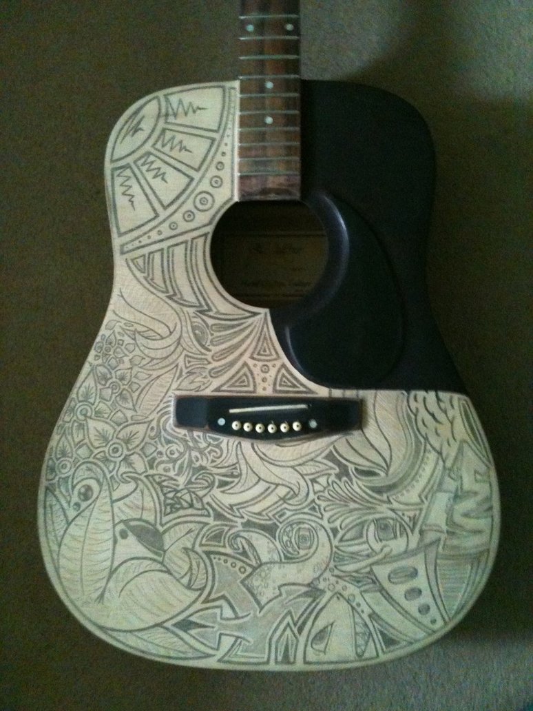 774x1032 Guitar Sketch By Bdeatcher - Guitar Sketch Images
