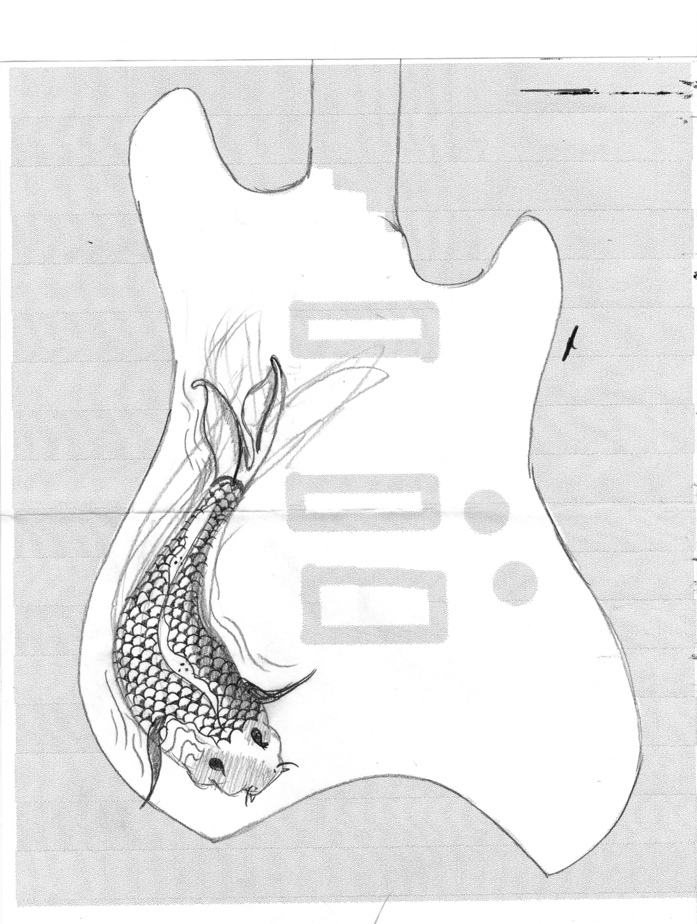 1000x1325 Diy Guitar Part 2 Sketching + Woodburning Paige Poppe - Guitar Sketch Images