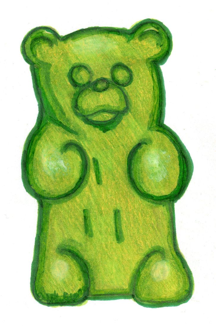 727x1099 Image For Gummy Bear Drawing Diner Design In 2018 - Gummy Bear Sketch