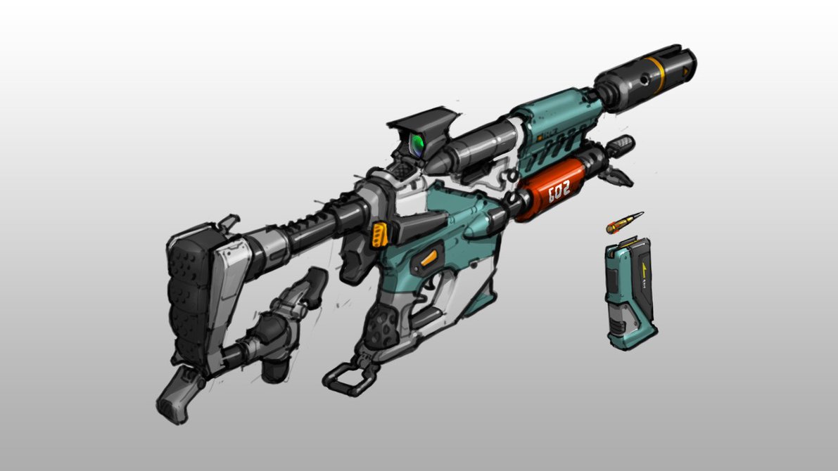 1191x670 Gun Sketch By Hazzard65 - Gun Sketch
