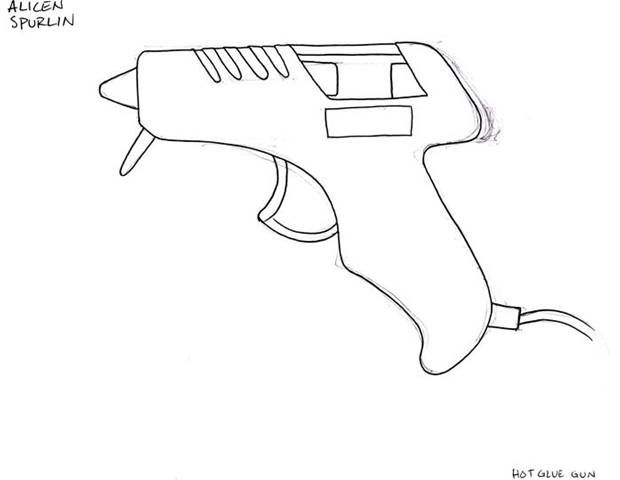 620x480 Nice Glue Gun Tattoo Sketch - Gun Tattoo Sketch