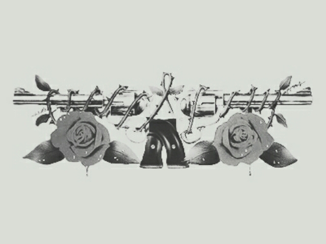 640x480 Guns And Roses Skull Tumblr - Guns And Roses Sketch