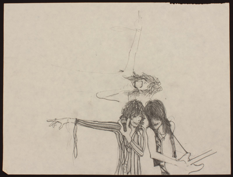 800x608 Lot Detail - Guns N Roses Sketch