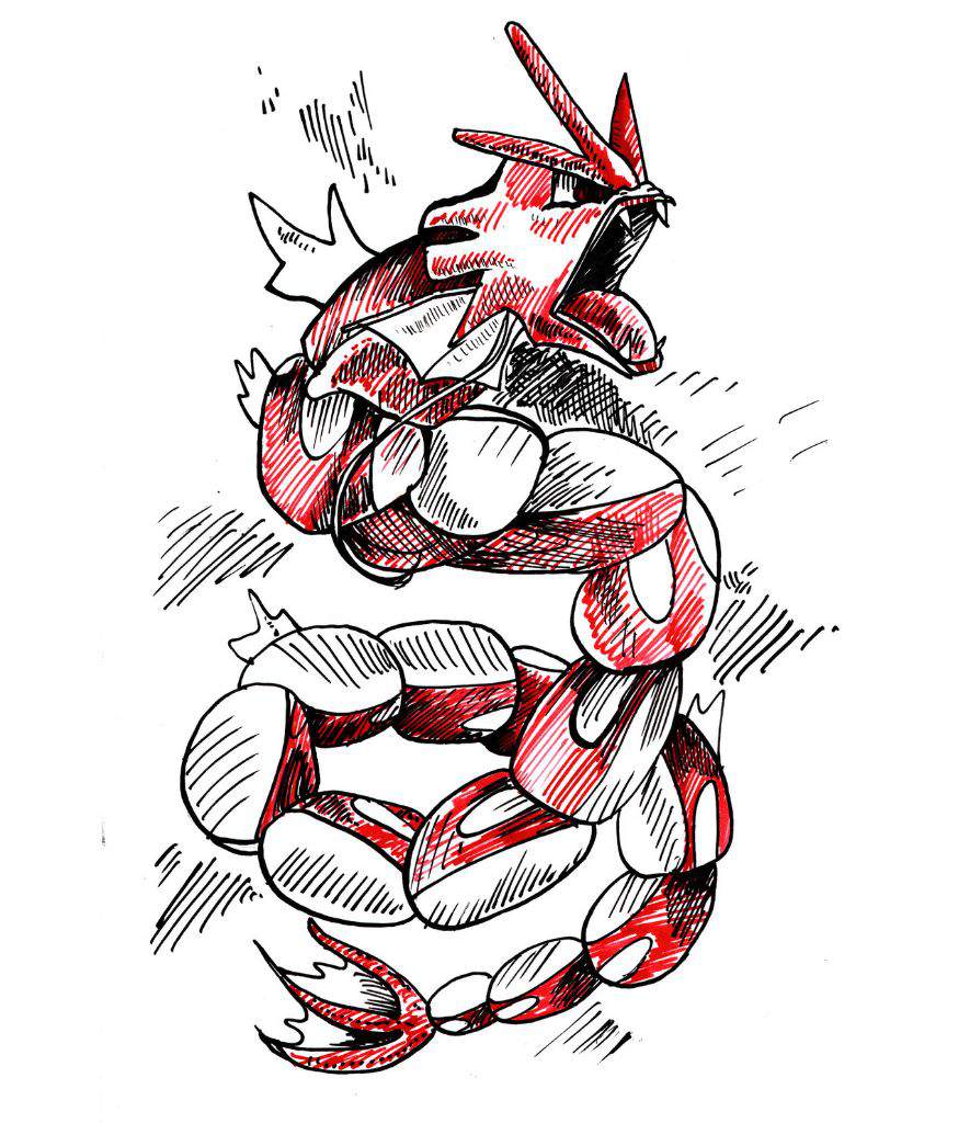 885x1024 Gyarados Drawing Art Amino - Gyarados Sketch