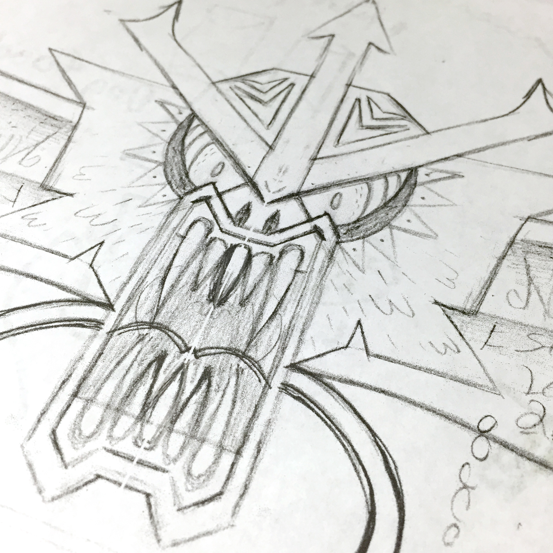 1920x1920 Nathan Doverspike - Gyarados Sketch