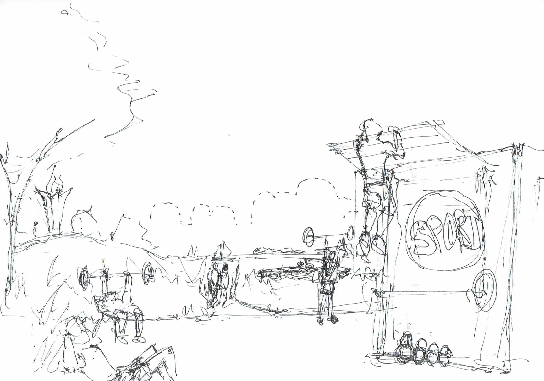 1731x1212 Eira Open Air - Gym Sketch