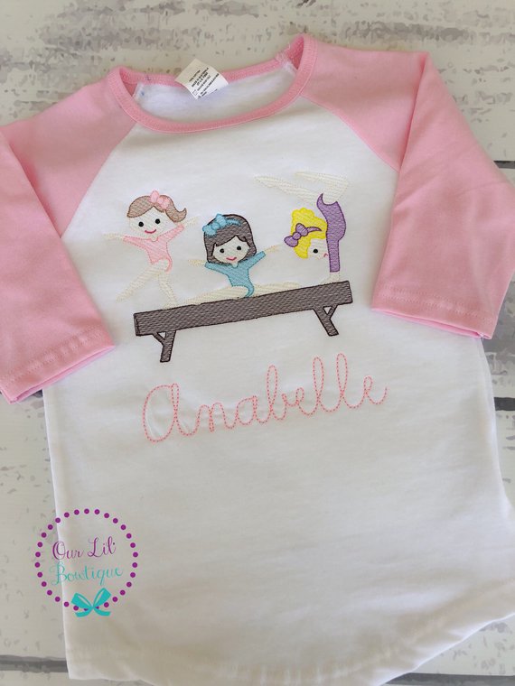 570x760 Gymnastics Shirt - Gymnast Sketch