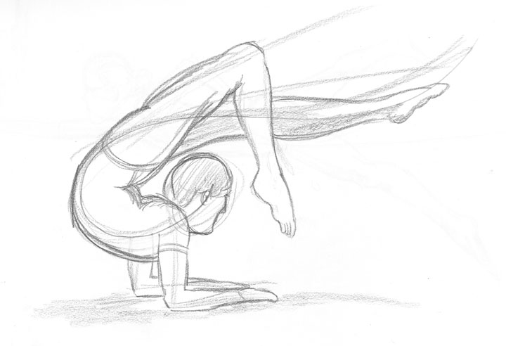 720x492 Reference Sketching - Gymnast Sketch