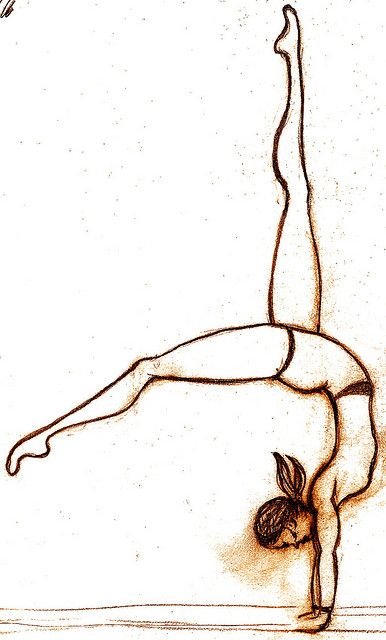 386x640 Gymnast Sketch Dibujos Gymnasts, Sketches And Drawings - Gymnast Sketch