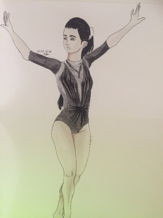 320x427 Gymnastics Drawings On Paigeeworld. Pictures Of Gymnastics - Gymnast Sketch