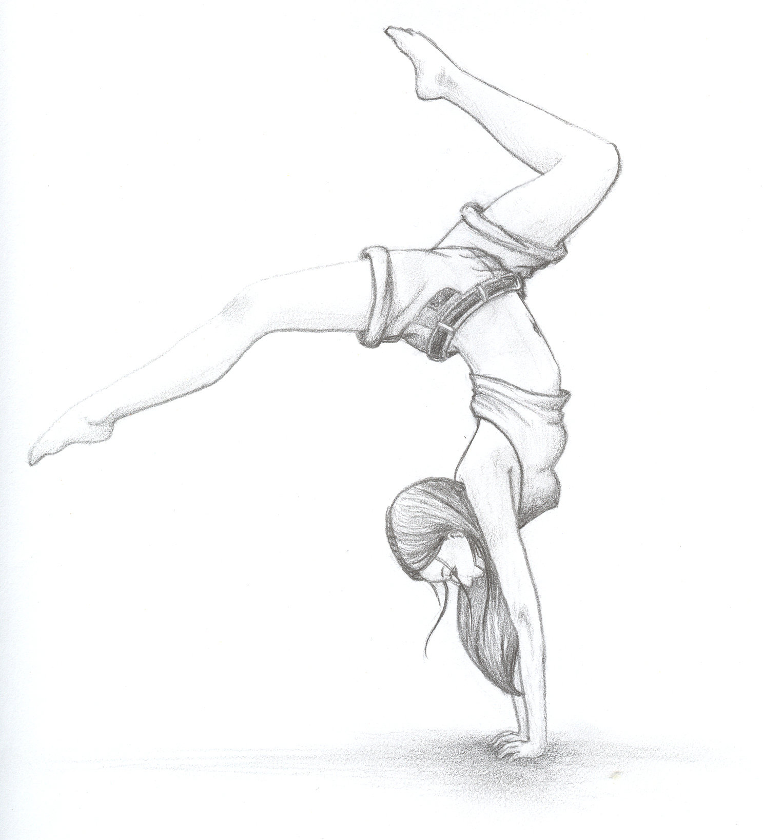 1487x1636 Gymnast By Liquidsplinter - Gymnastic Sketch