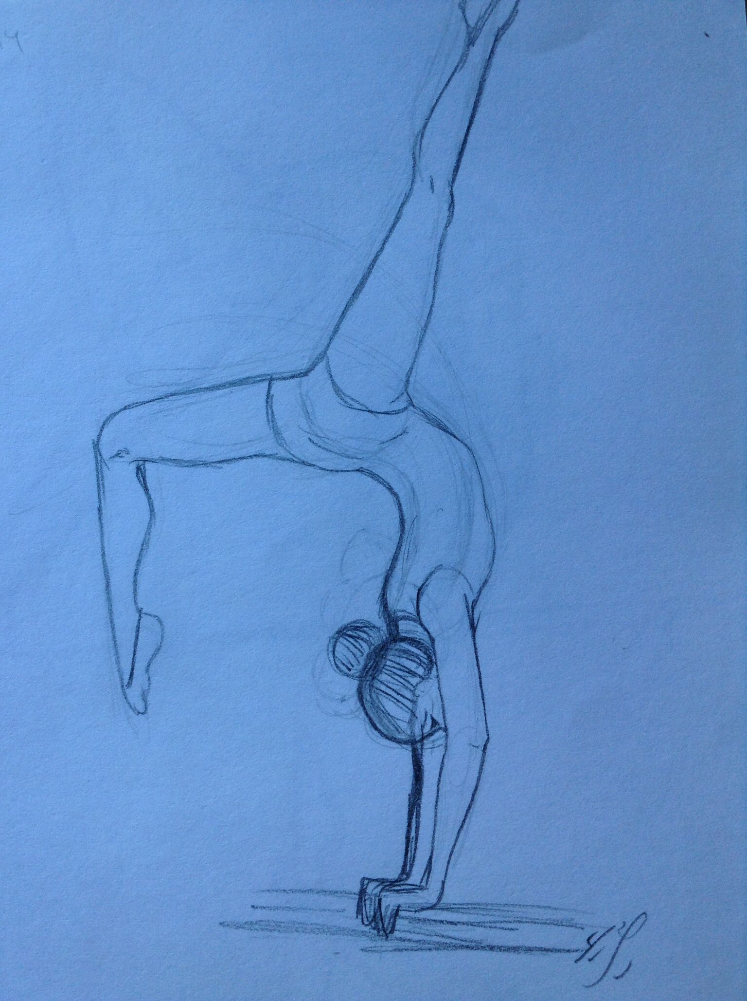 1536x2056 Zeichnung Basteln Gymnastics Girls, Girl Sketch - Gymnastic Sketch