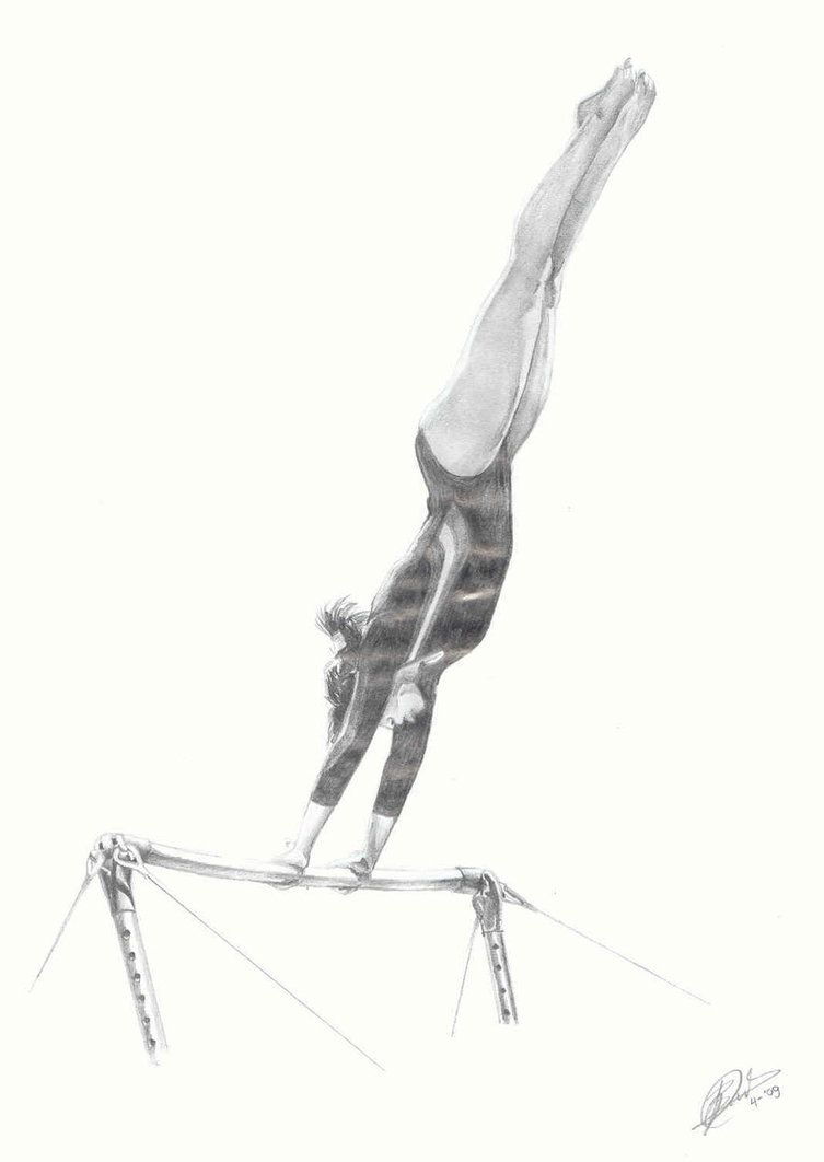 753x1062 Gymnastics By Liskebunnik Do Gymnastics Gymnastics - Gymnastic Sketch