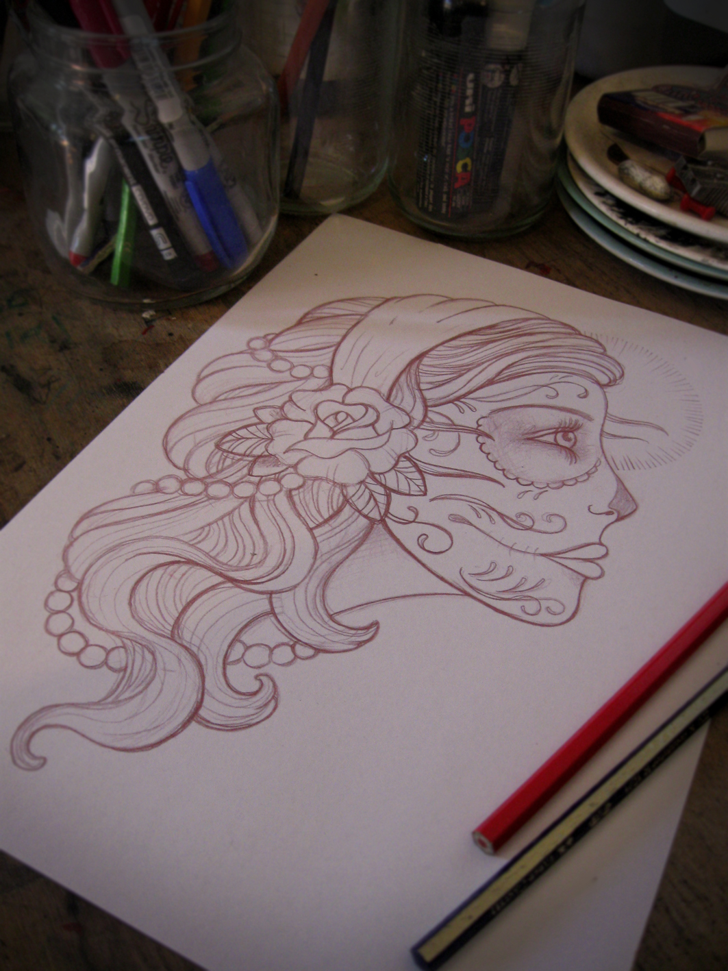 1063x1417 Gypsy Profile Sketch Katehelenmuir - Gypsy Sketch