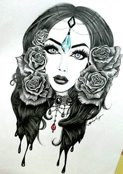 407x573 Gypsy Drawing. To Be Artistic D In 2018 Drawings - Gypsy Sketch