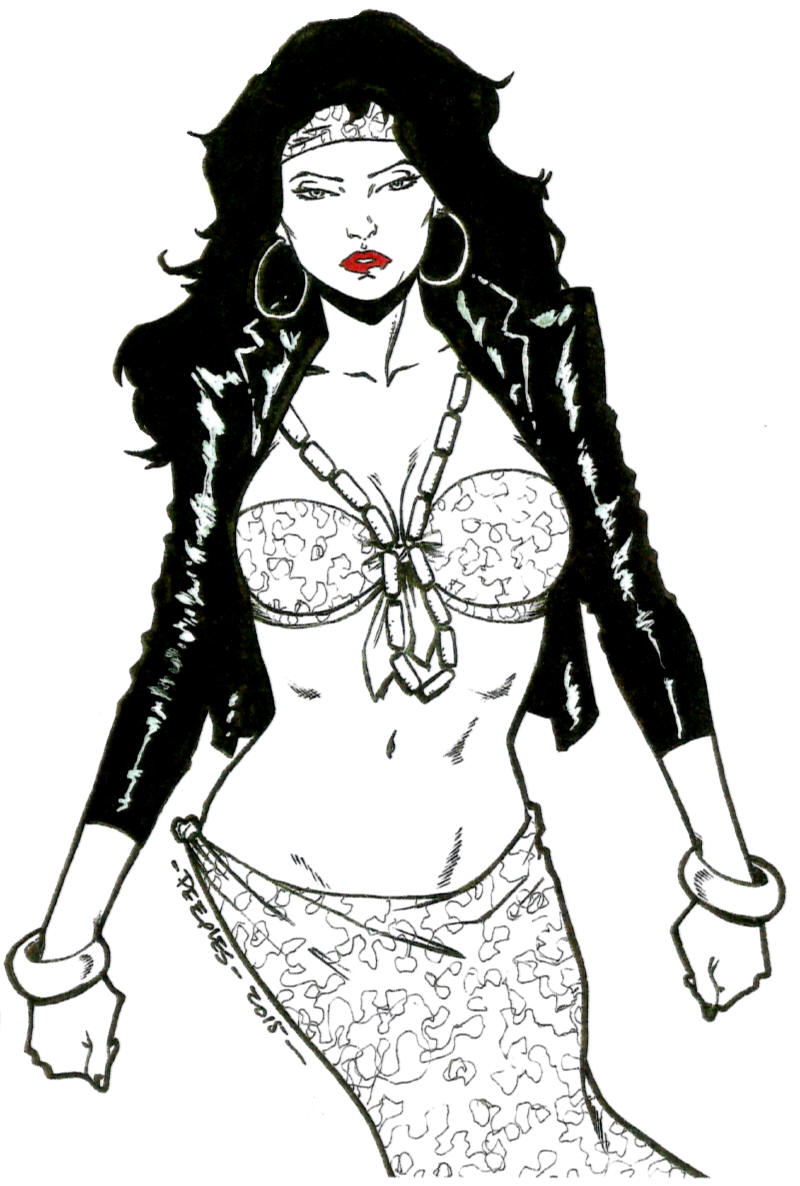 800x1186 Justice League Detroit 2015 Gypsy Amazing Houston Comic Con Jam - Gypsy Sketch