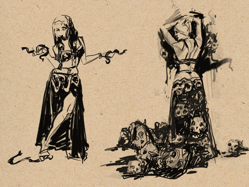 500x377 Mermuse Sketchbook Gypsy Sketches - Gypsy Sketch
