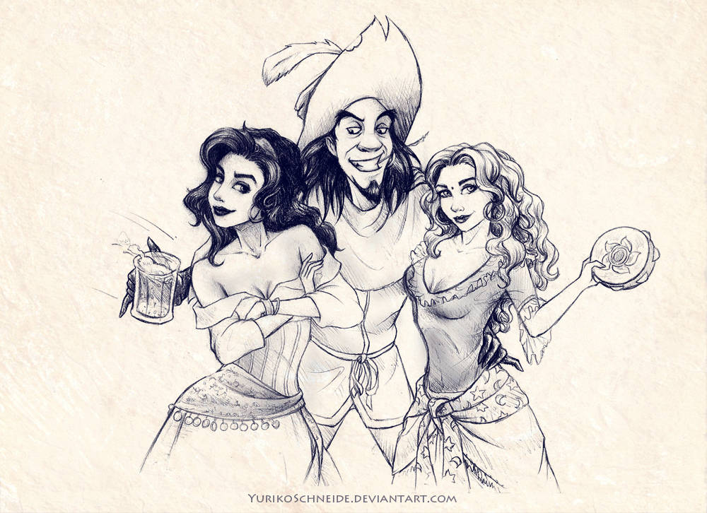 1000x726 Raggle Taggle Gypsy [Sketch] By Yurikoschneide - Gypsy Sketch