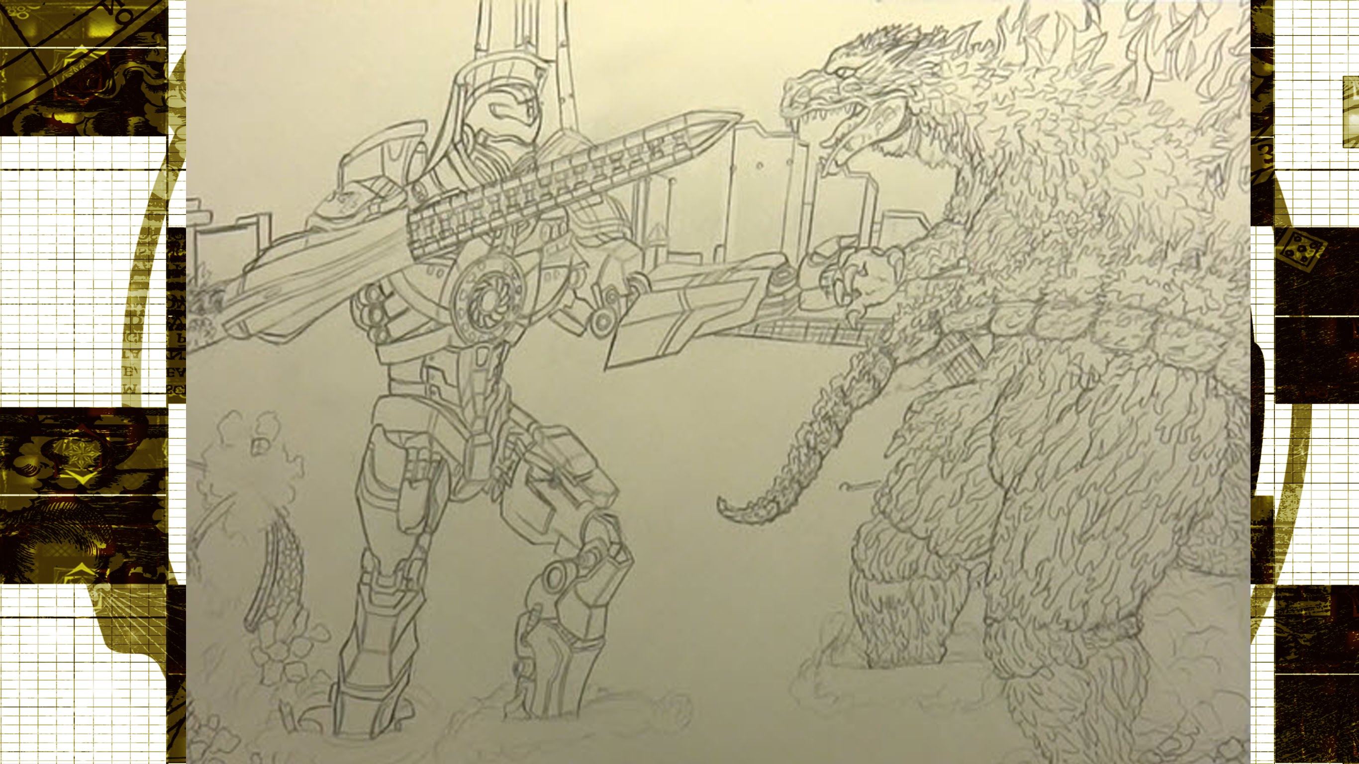 2732x1536 Xero Drawing - Gypsy Sketch