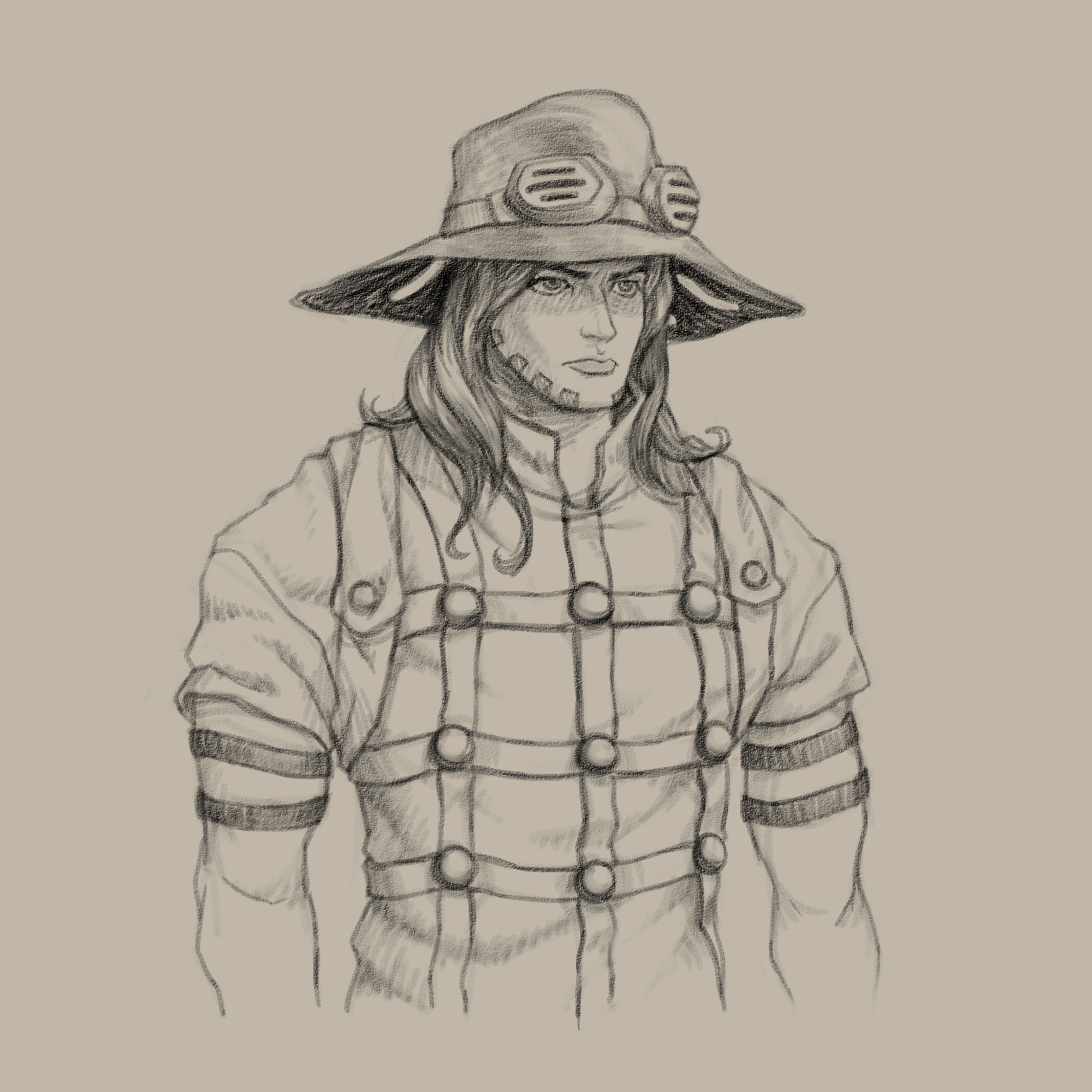 2000x2000 Fanart] Gyro Sketch Stardustcrusaders - Gyro Sketch
