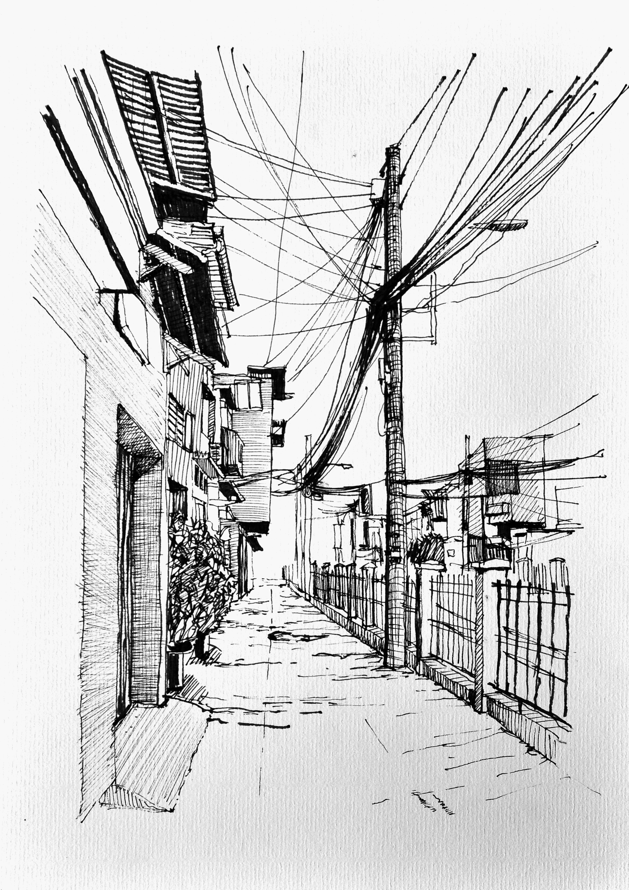 2178x3078 Urban Sketch Huy H. Nguyen - H Sketch