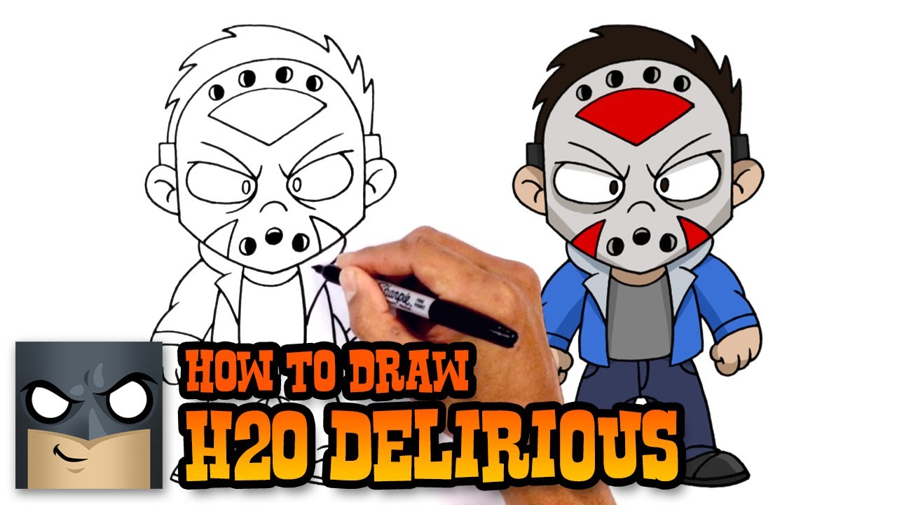 1280x720 How To Draw H2o Delirious Drawing Tutorial - H2o Sketch