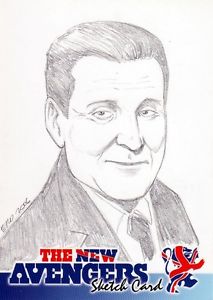 213x300 The New Avengers Ultra Rare Studio Hades John Steed Sketch Card - Hades Sketch