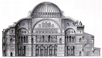 350x199 Hagia Sophia Dome Construction Amp Design - Hagia Sophia Sketch