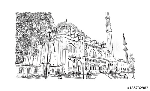 Hagia Sophia Sketch at PaintingValley.com | Explore collection of Hagia