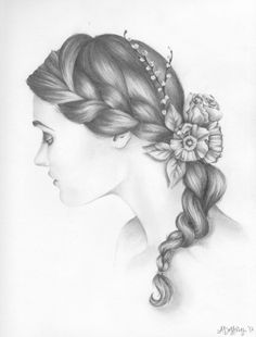 236x310 Mejores 137 De Braid Drawing En Pencil - Hair Braid Sketch
