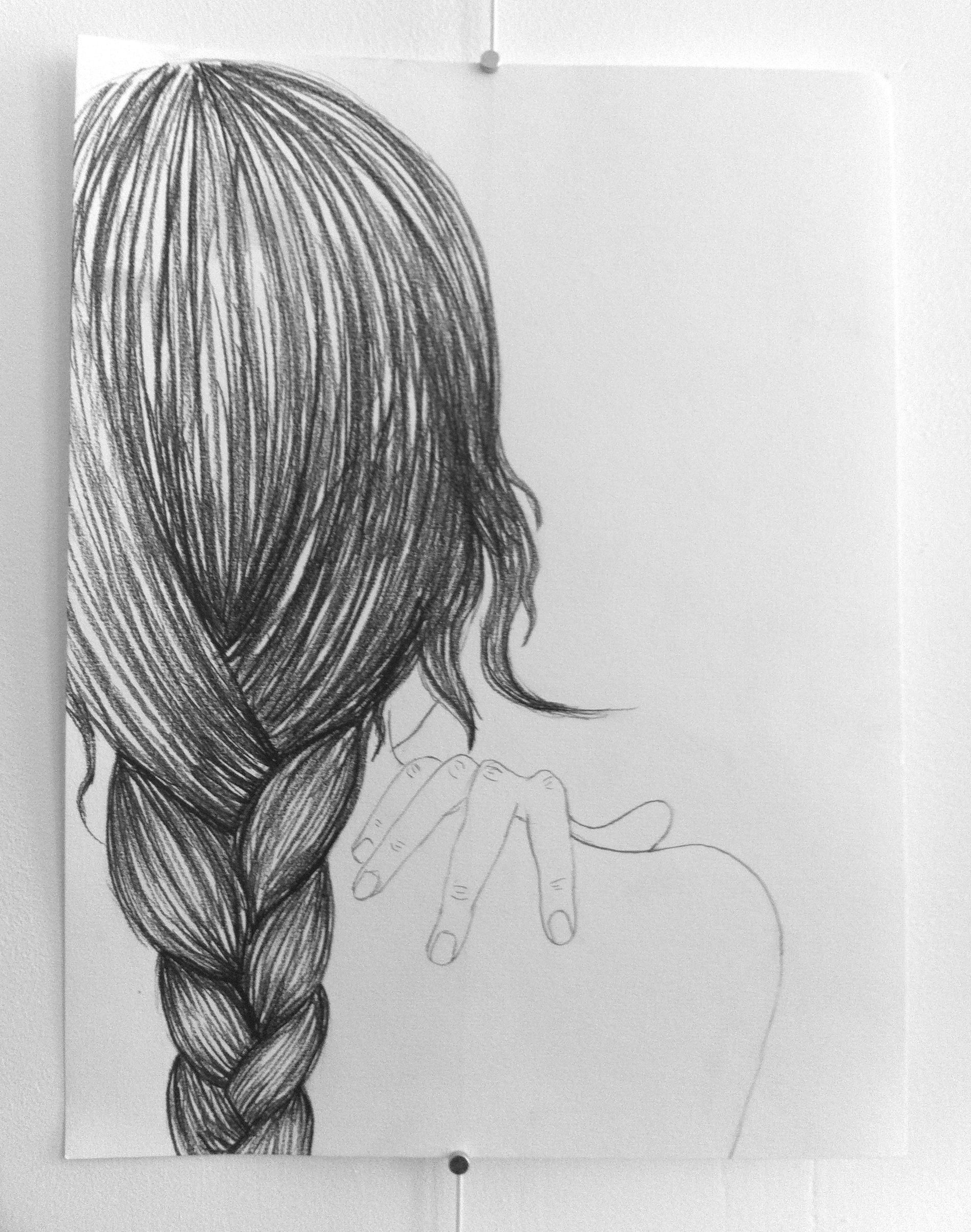1896x2406 How To Draw A Braid On Hair - Hair Braid Sketch