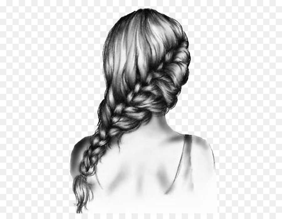 900x700 Drawing Hairstyle Braid Sketch - Hair Braid Sketch