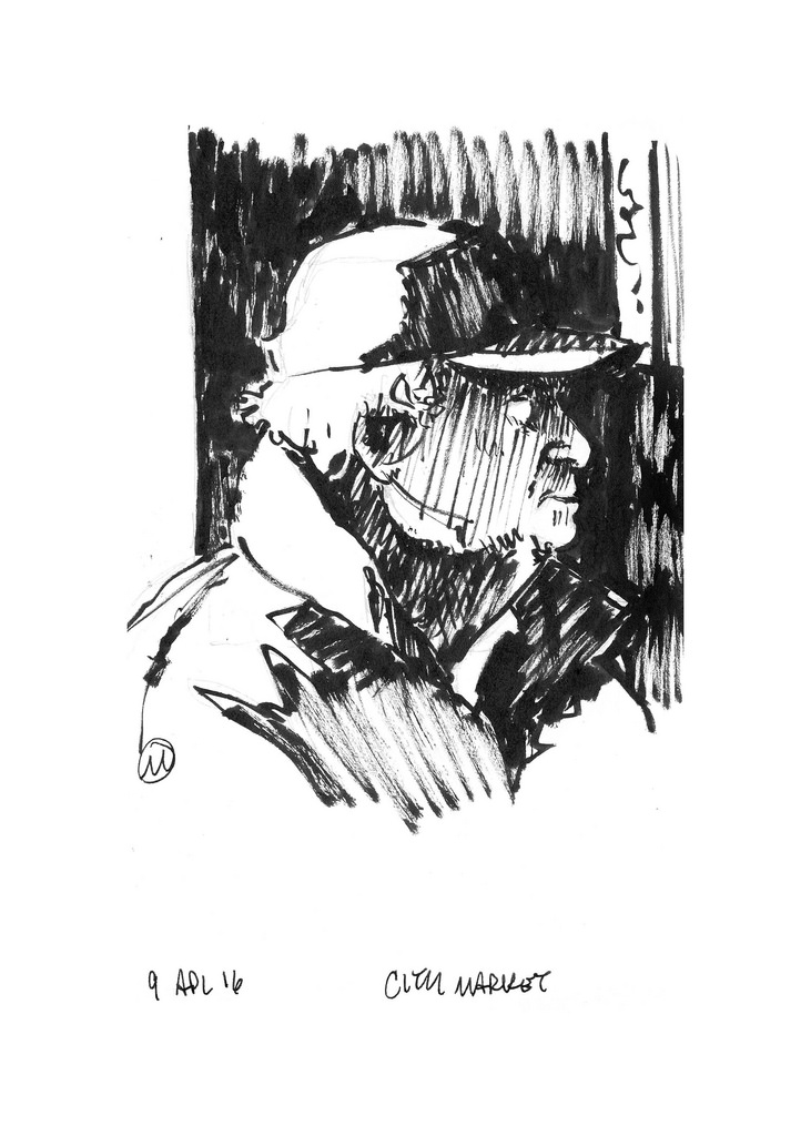 731x1024 Brush Pen Just Sketching - Hair Brush Sketch