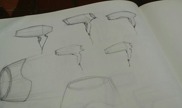 600x358 Hair Dryer Concepts And Sketches On Student Show - Hair Dryer Sketch