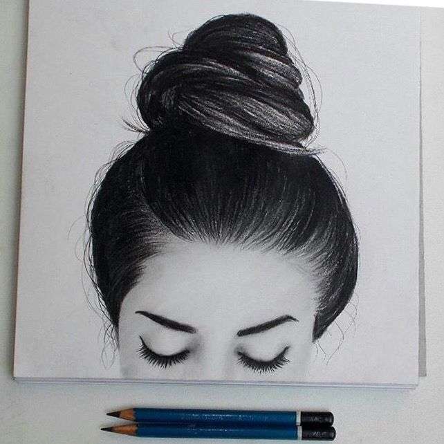 642x642 Five Basic Drawing Tutorial To Improve Your Technique - Hair Pencil Sketch