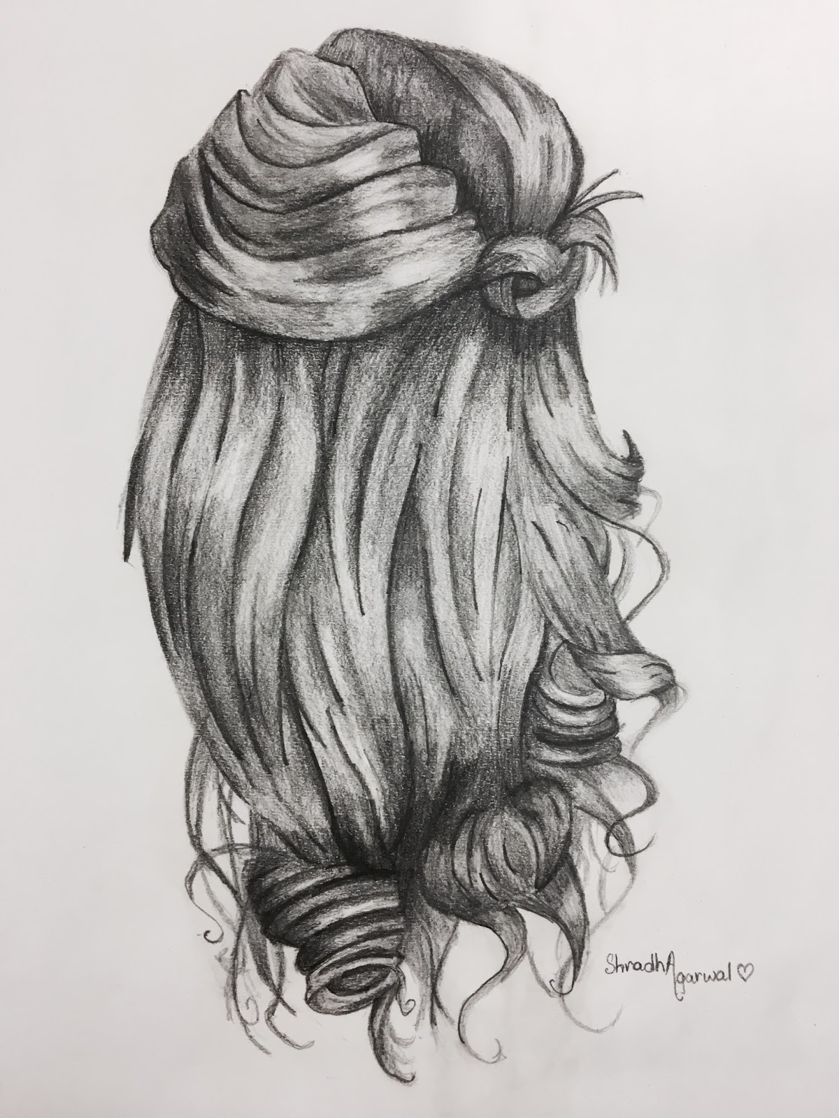 1200x1600 Hair Study Pencil Sketch Sketch Artist - Hair Pencil Sketch