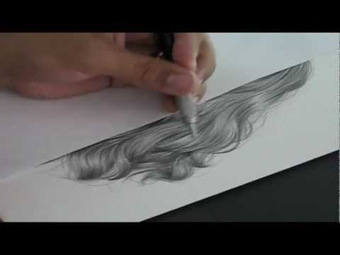 480x360 Tutorial Drawing Hiperrealistic Hair In Pencil - Hair Pencil Sketch
