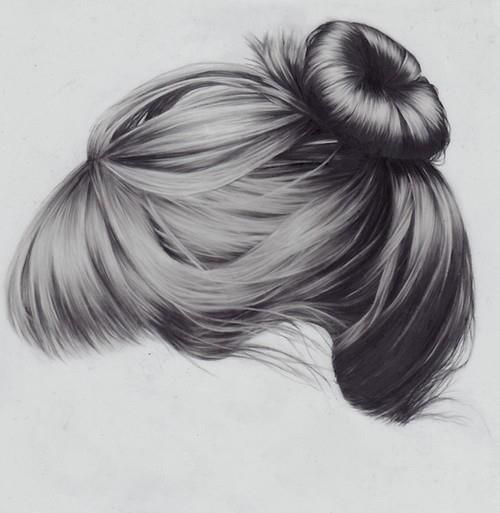 500x513 Amazing Pencil Drawings Of Hair. This Looks So Much Like My Hair - Hair Pencil Sketch